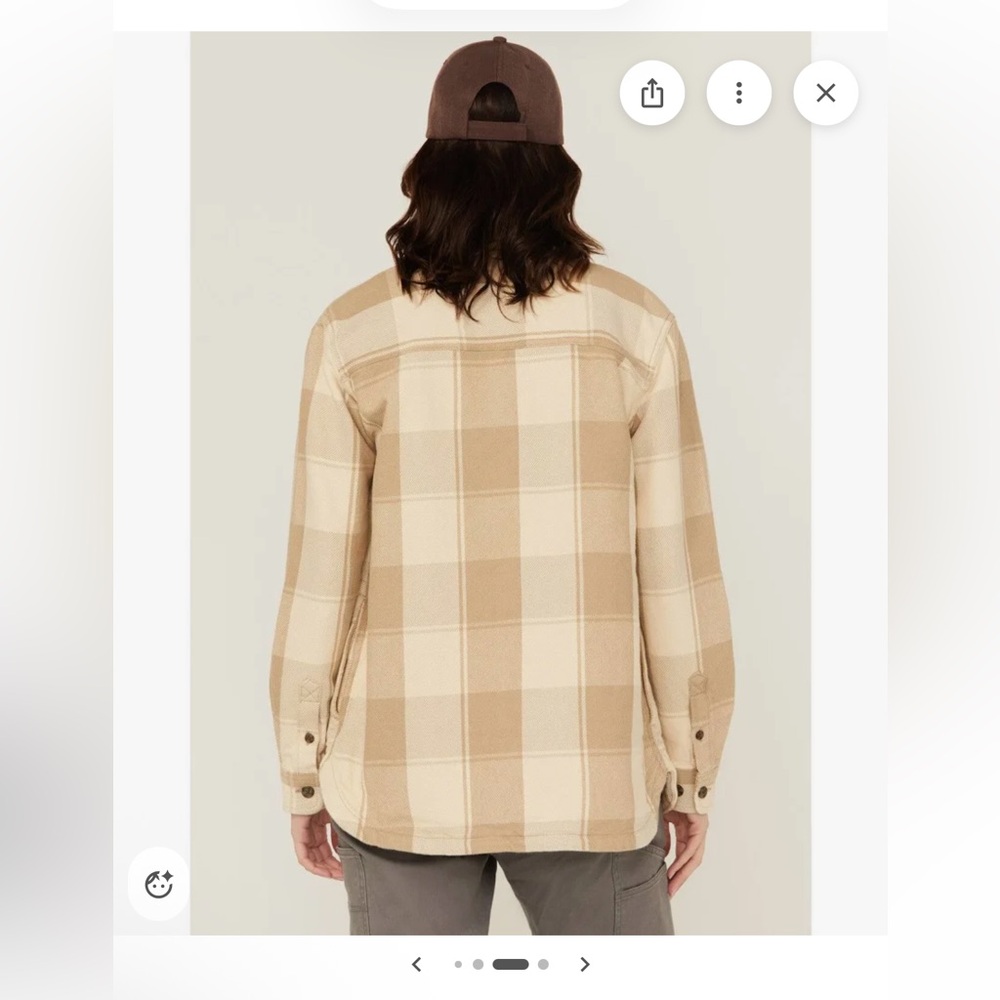 Nwt Carhartt Women's Plaid Utility shirt Jacket - Sz XXL $70 - Picture 2 of 10